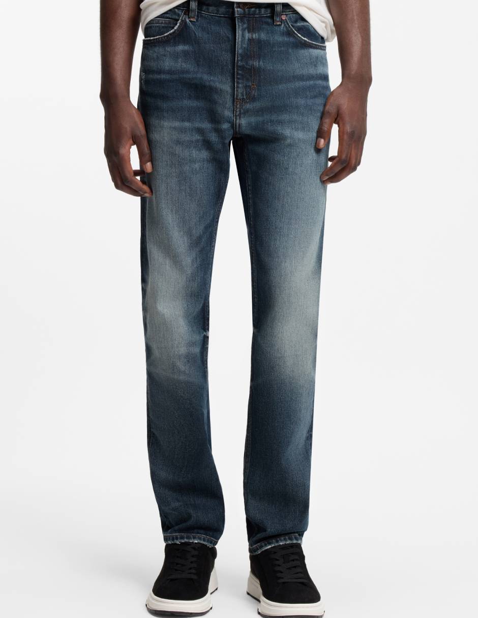 Jeans slim 708 lavado medio para hombre