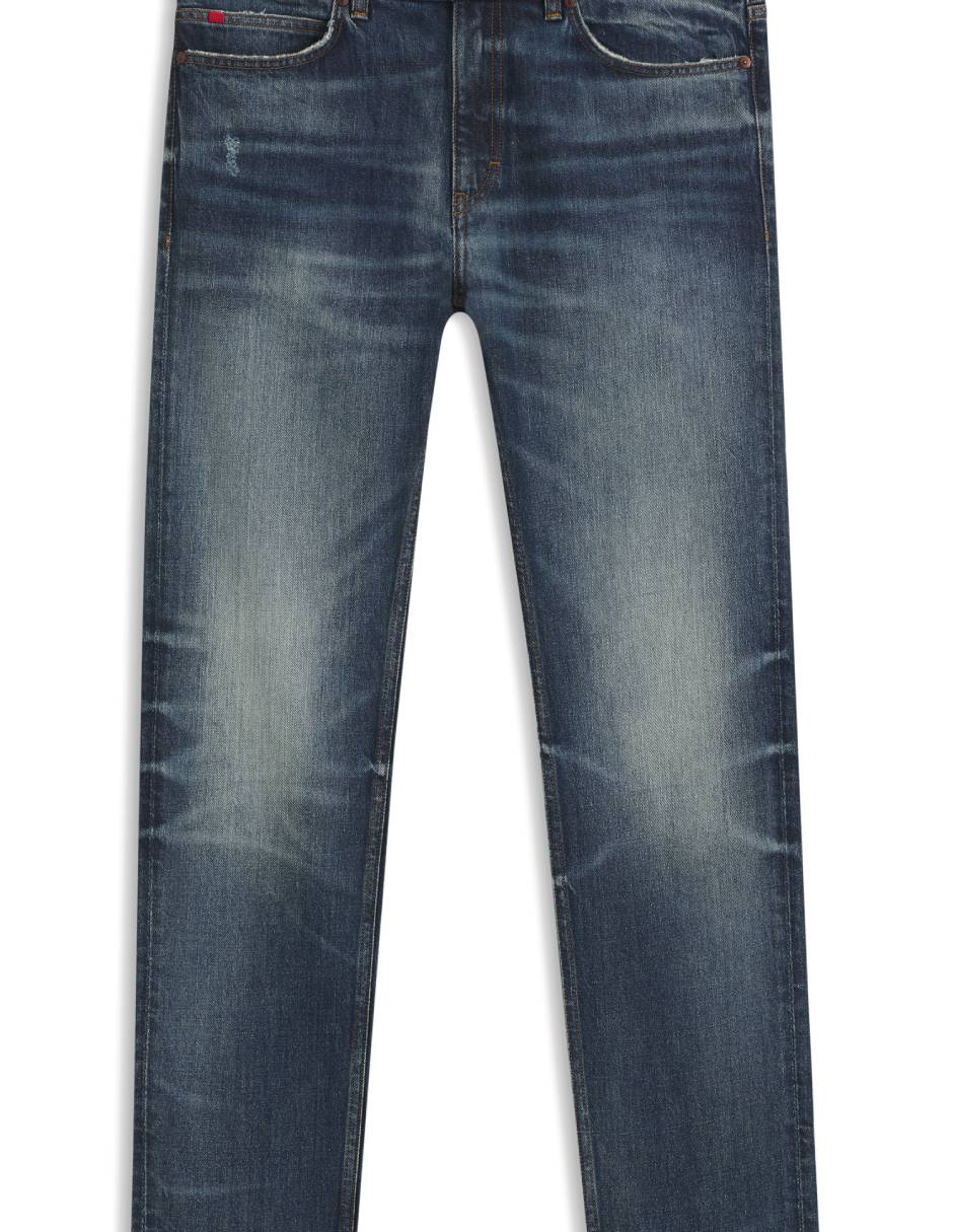 Jeans slim 708 lavado medio para hombre 2