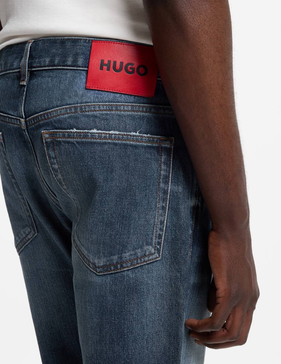 Jeans slim 708 lavado medio para hombre 5