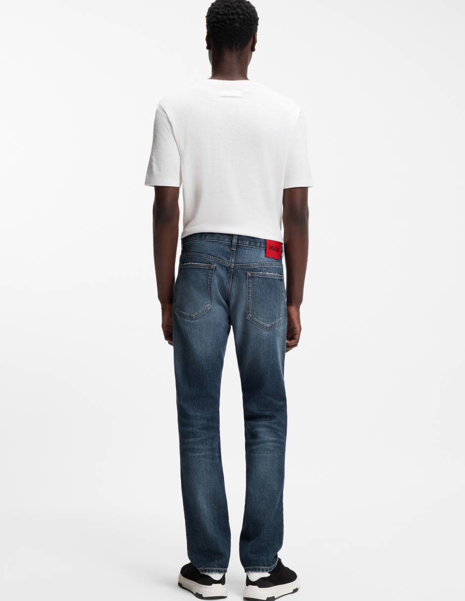 Jeans slim 708 lavado medio para hombre 6