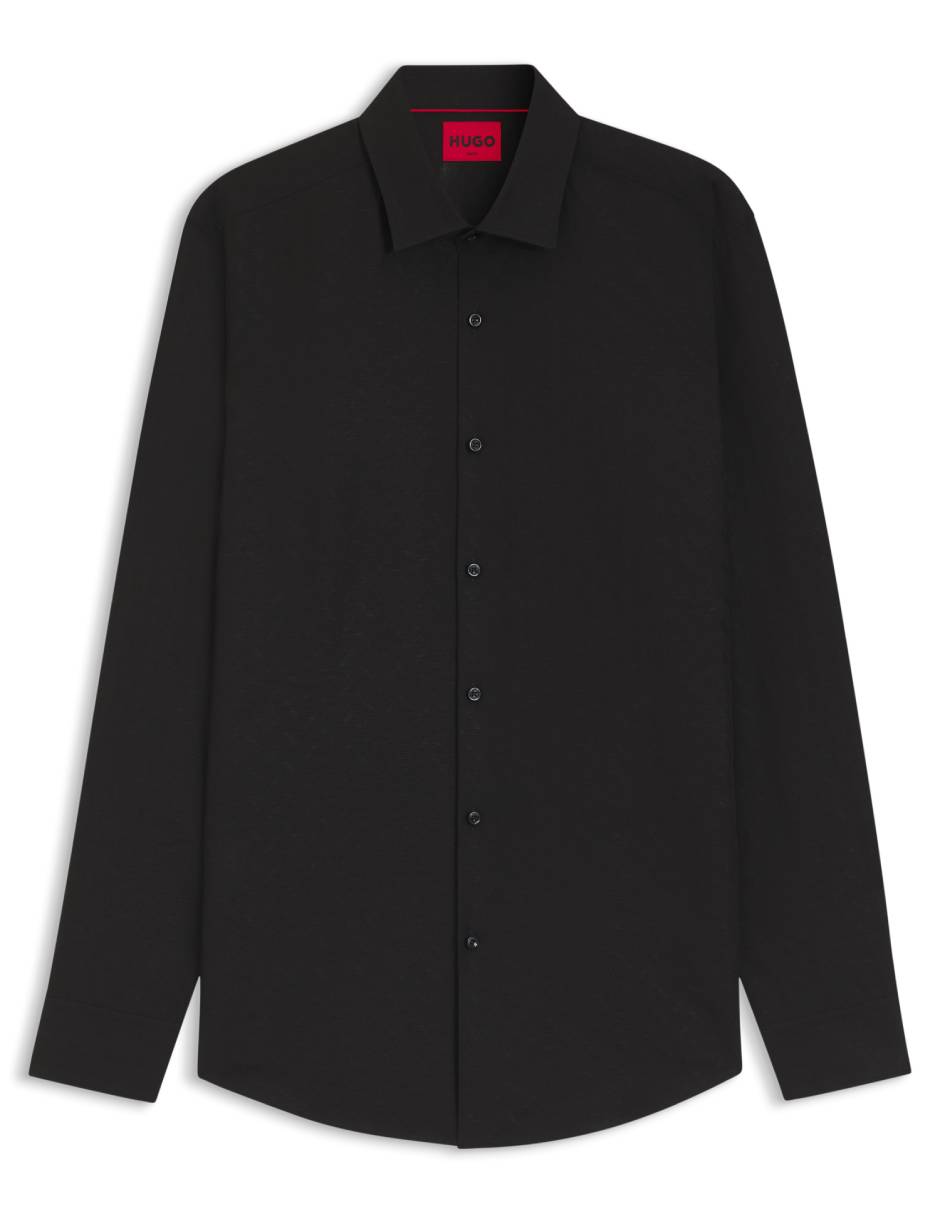 Camisa business casual de algodón manga larga para hombre 2