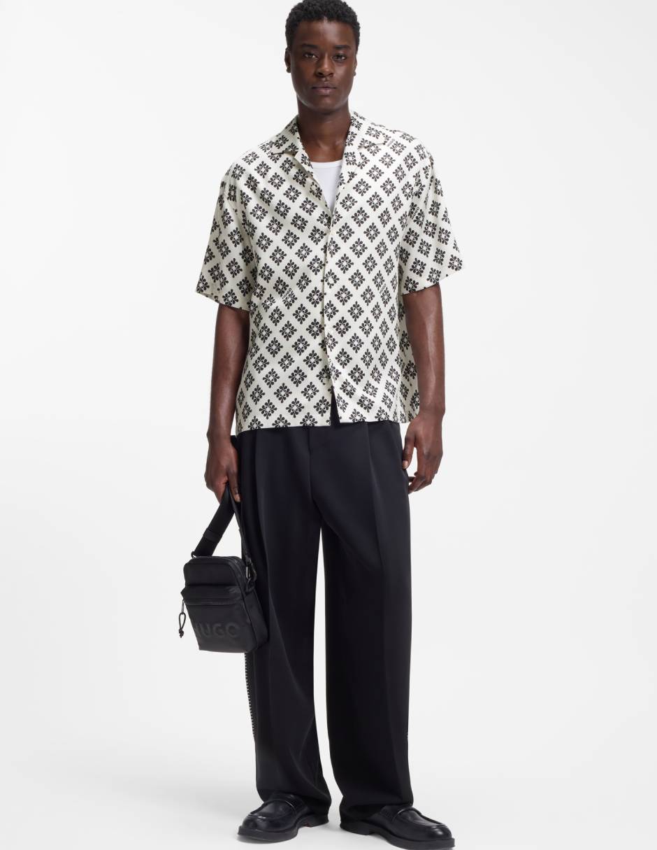 Camisa casual de lyocell manga corta para hombre 3