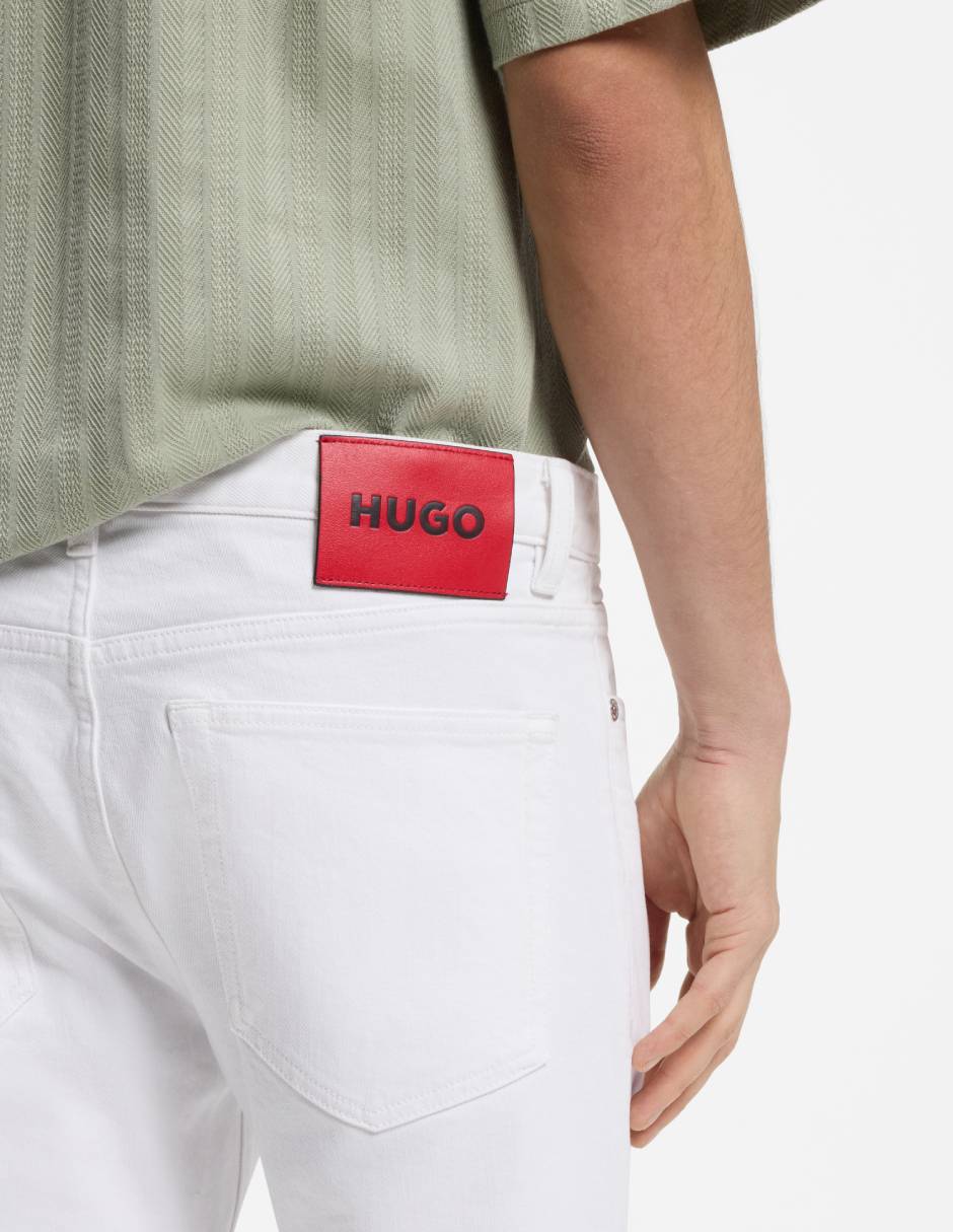 Jeans slim lavado claro para hombre 5