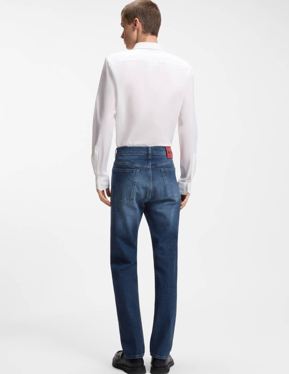 Jeans slim 708 lavado medio para hombre 6