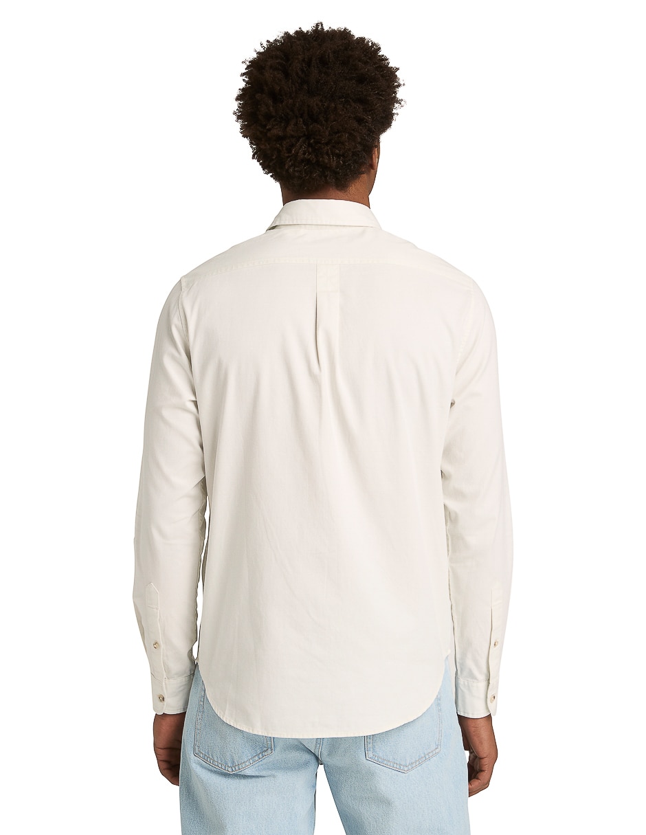 Camisa casual manga larga para hombre 2