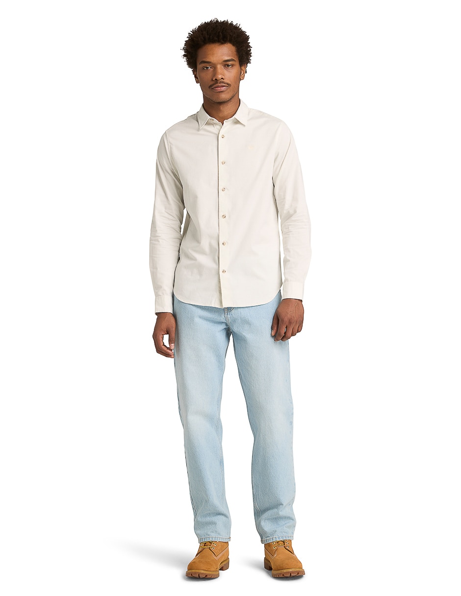 Camisa casual manga larga para hombre 3