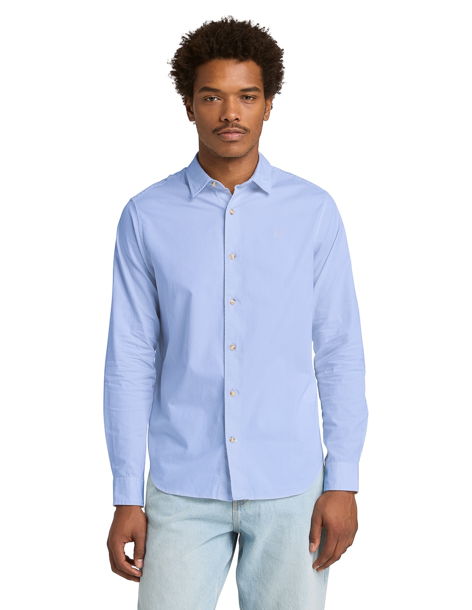 Camisa casual manga larga para hombre
