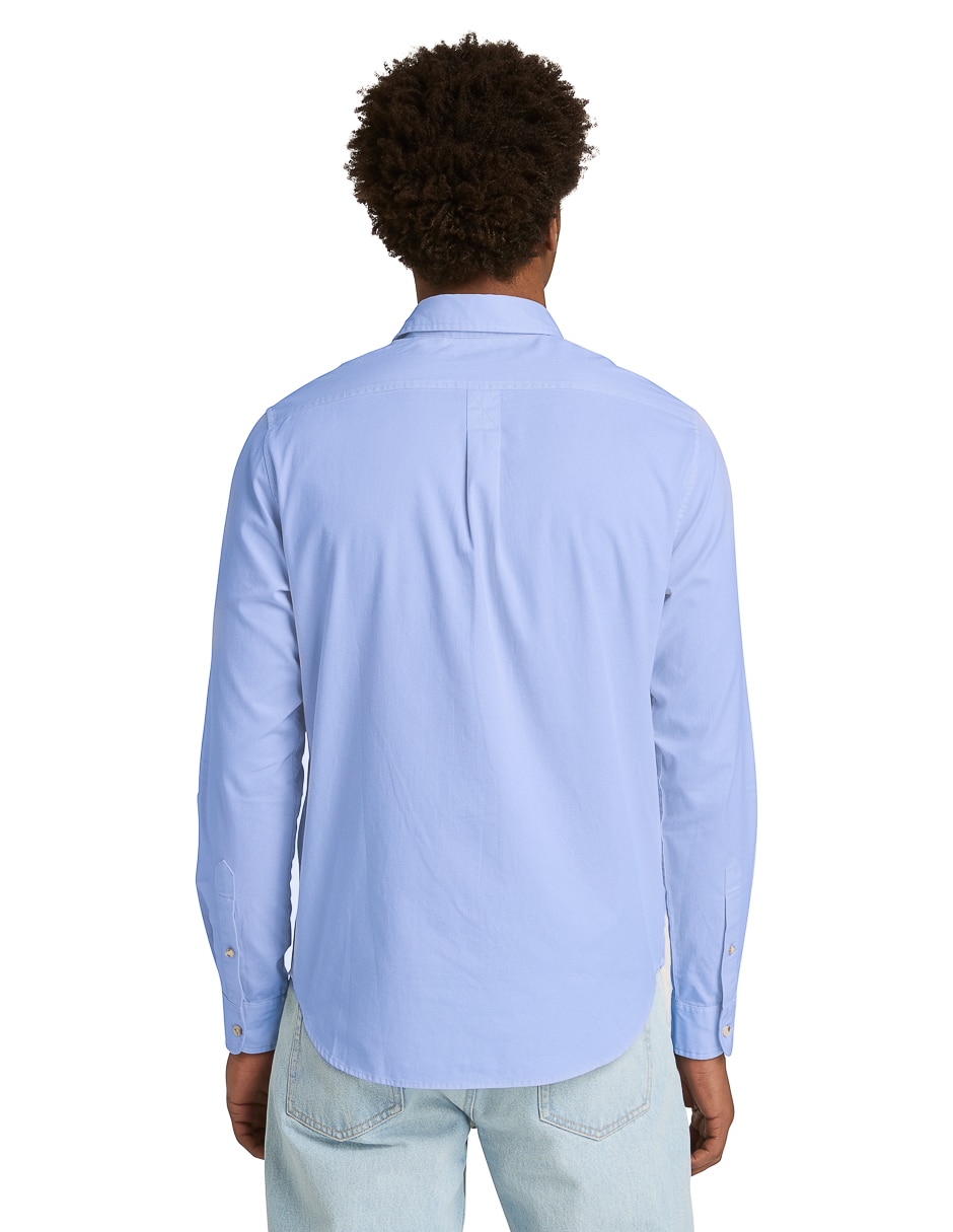 Camisa casual manga larga para hombre 2