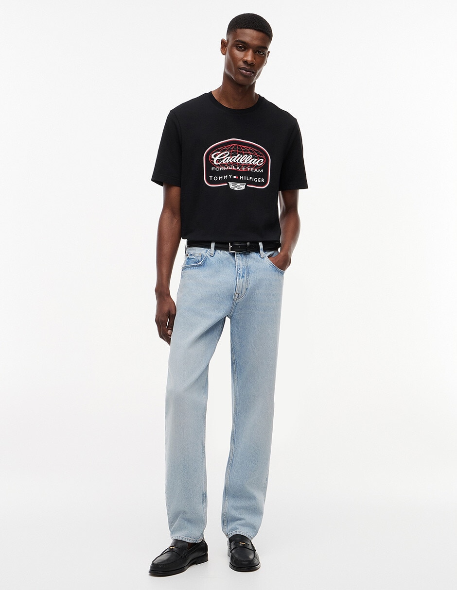 Playera Cadillac F1 Script cuello redondo para hombre 3
