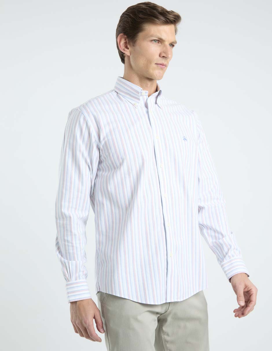 Camisa casual de algodón manga larga para hombre Camisa casual de algodón manga larga para hombre