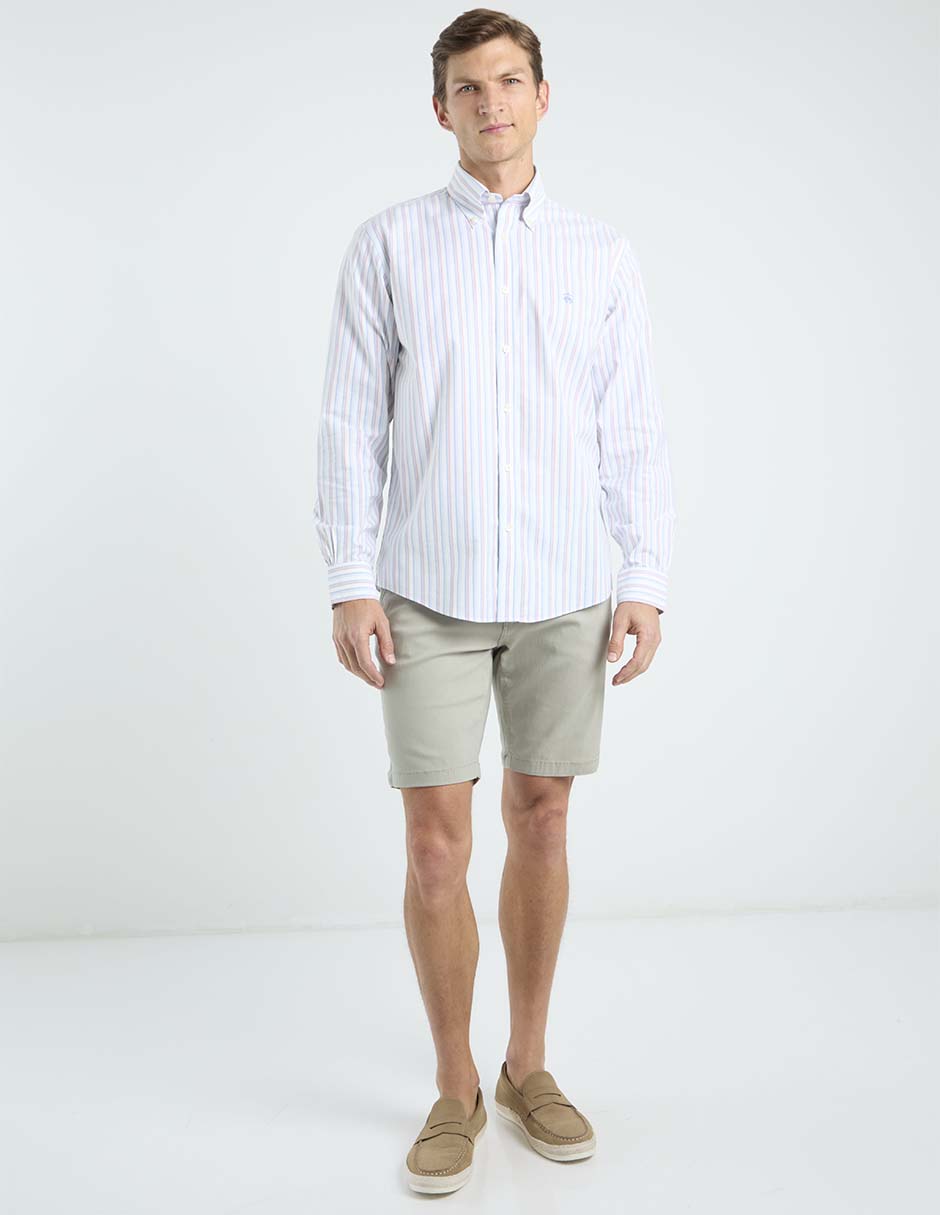 Camisa casual de algodón manga larga para hombre 3