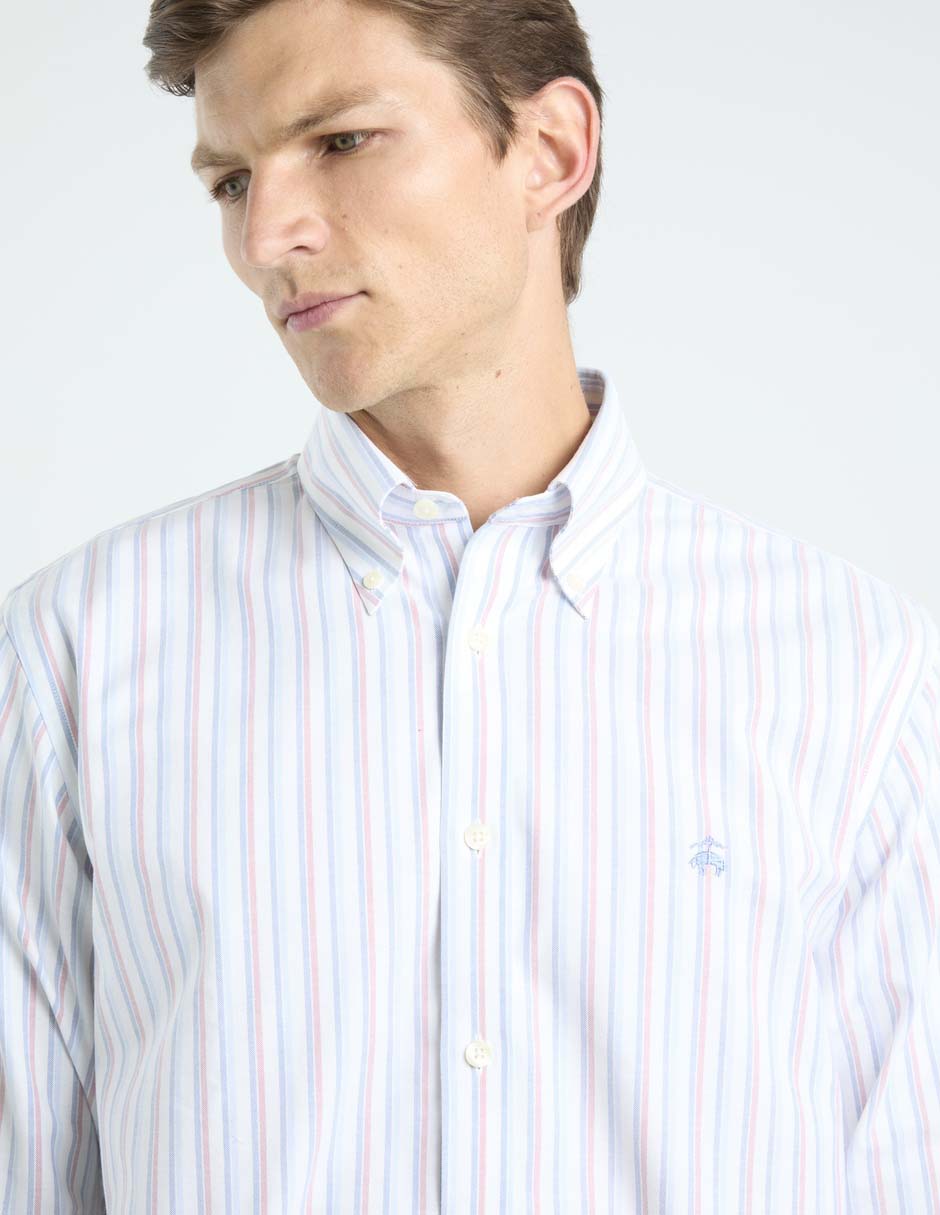 Camisa casual de algodón manga larga para hombre 4