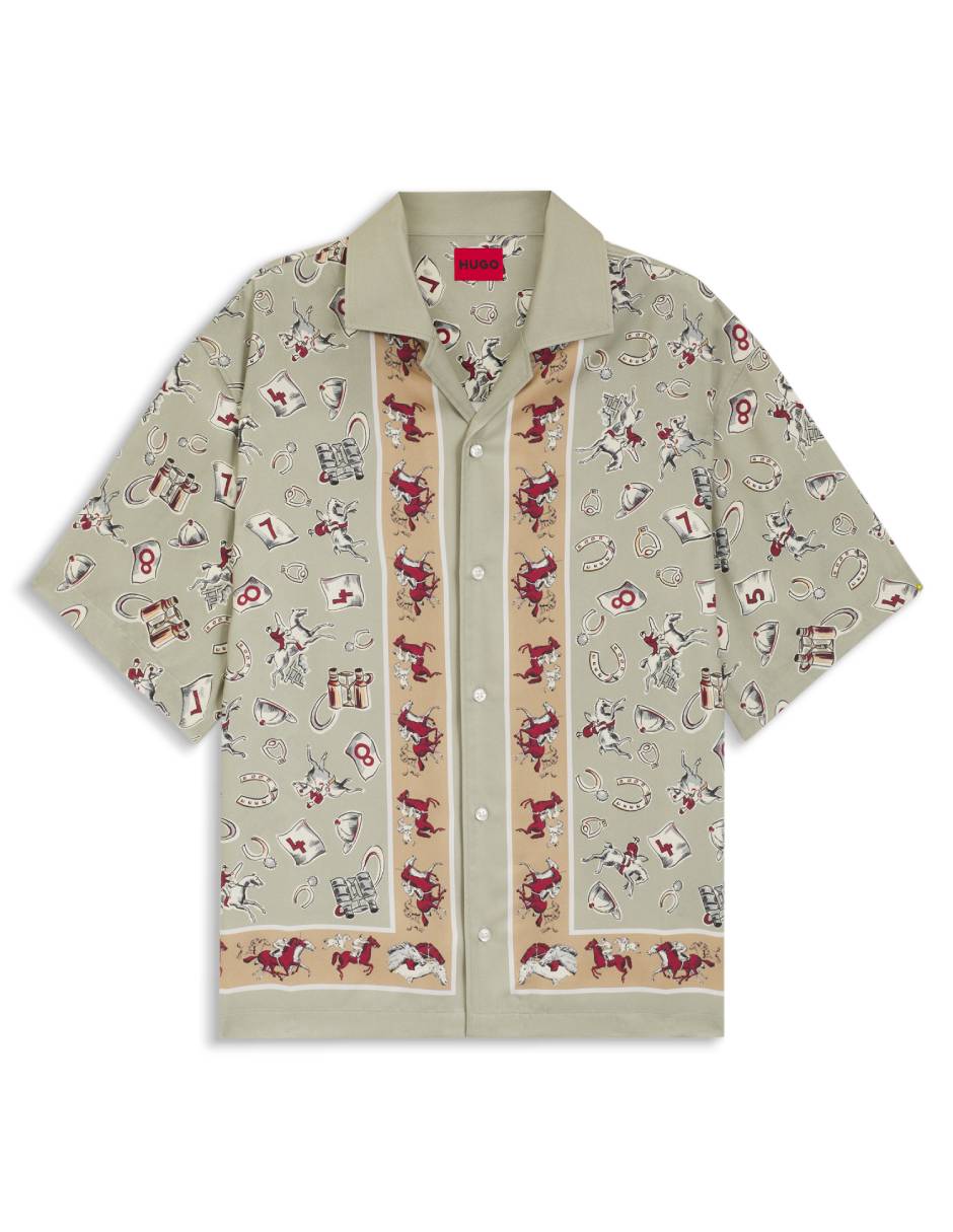 Camisa casual de lyocell manga corta para hombre 2