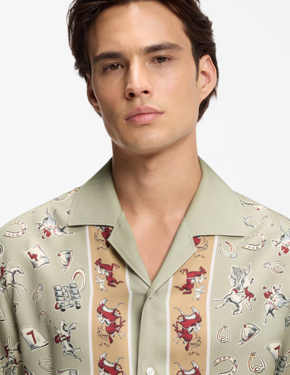 Camisa casual de lyocell manga corta para hombre 4