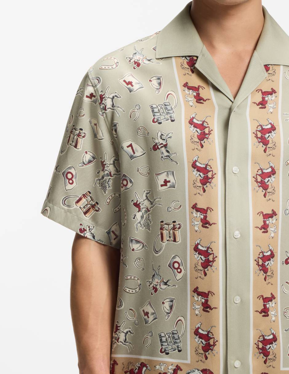 Camisa casual de lyocell manga corta para hombre 5