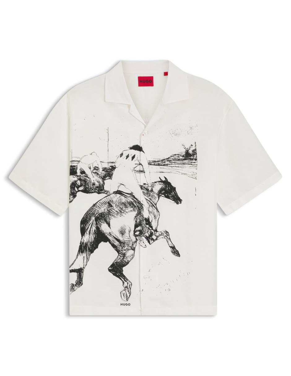 Camisa casual de algodón manga corta para hombre 2