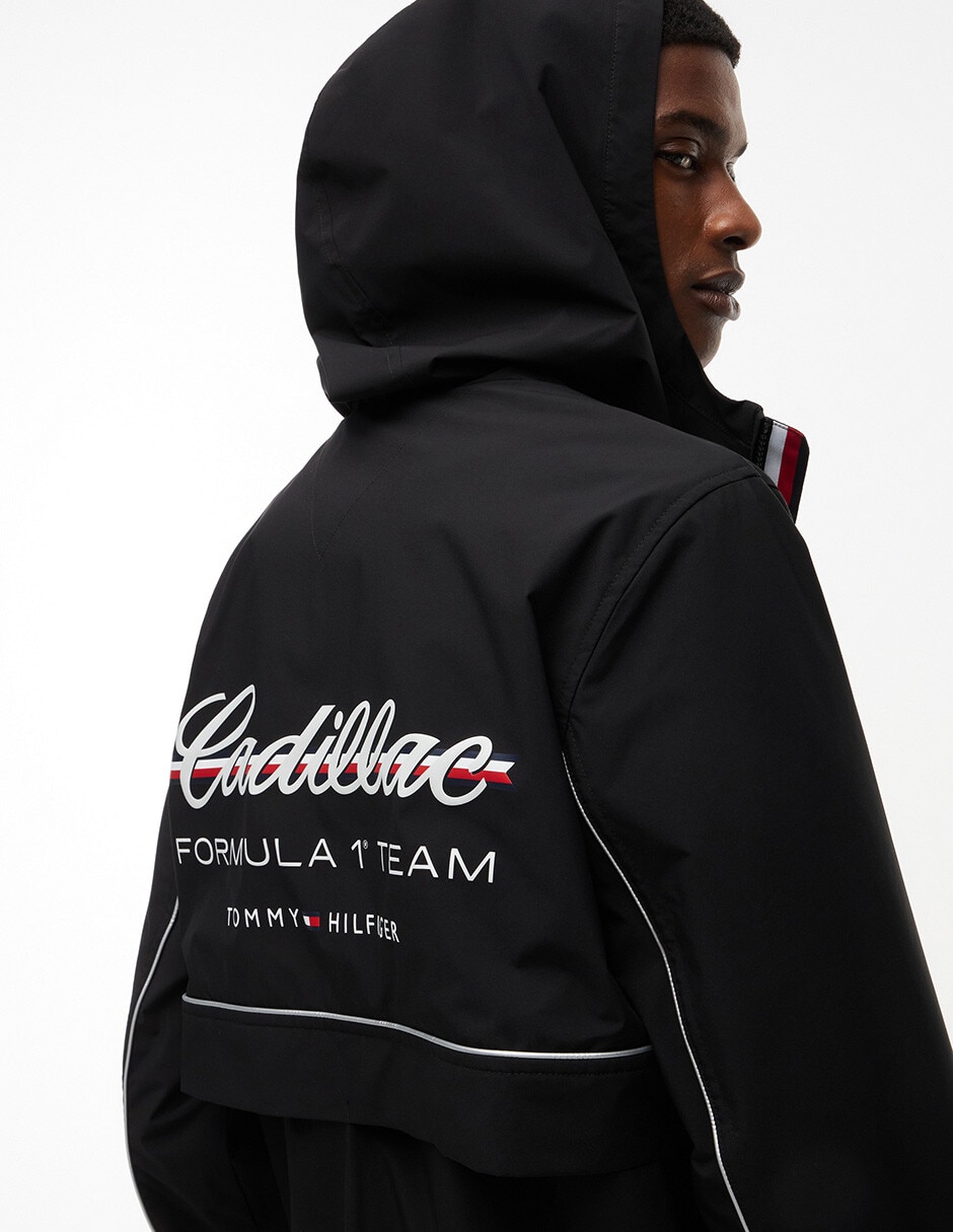 Chamarra casual Cadillac F1 Script con capucha para hombre 2