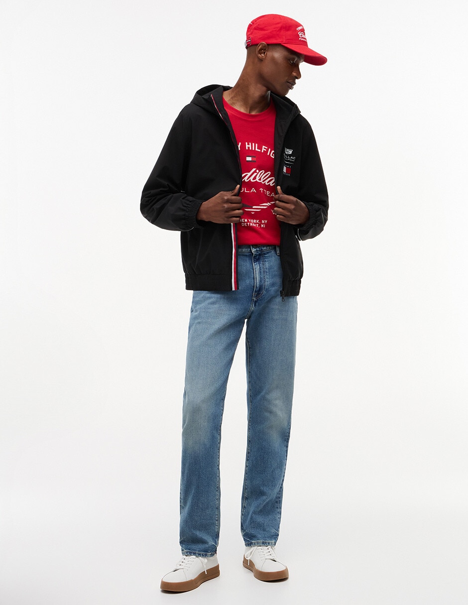 Chamarra casual Cadillac F1 Script con capucha para hombre 3
