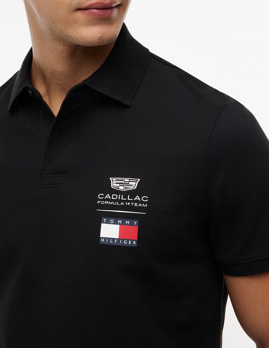 Playera tipo polo Cadillac F1 Co Branded para hombre 4