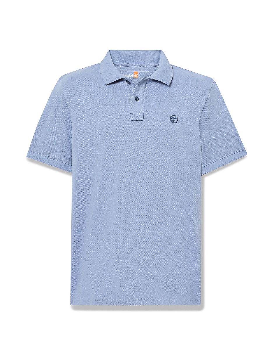 Playera Tee cuello con botón para hombre 4