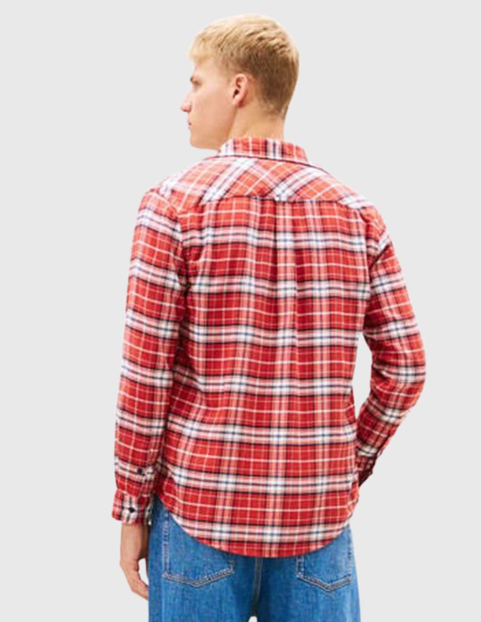 Camisa casual de algodón manga larga para hombre 4