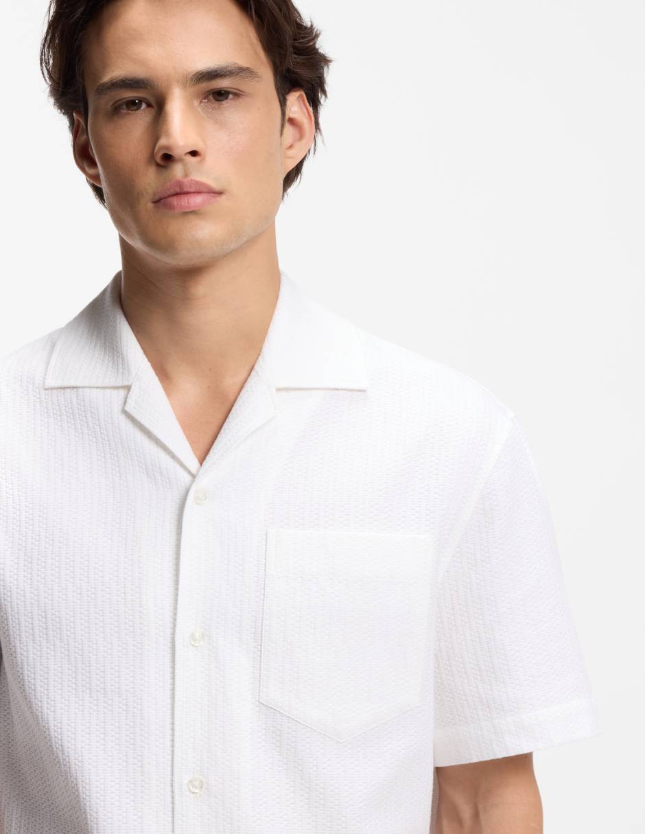 Camisa casual de algodón manga corta para hombre 4