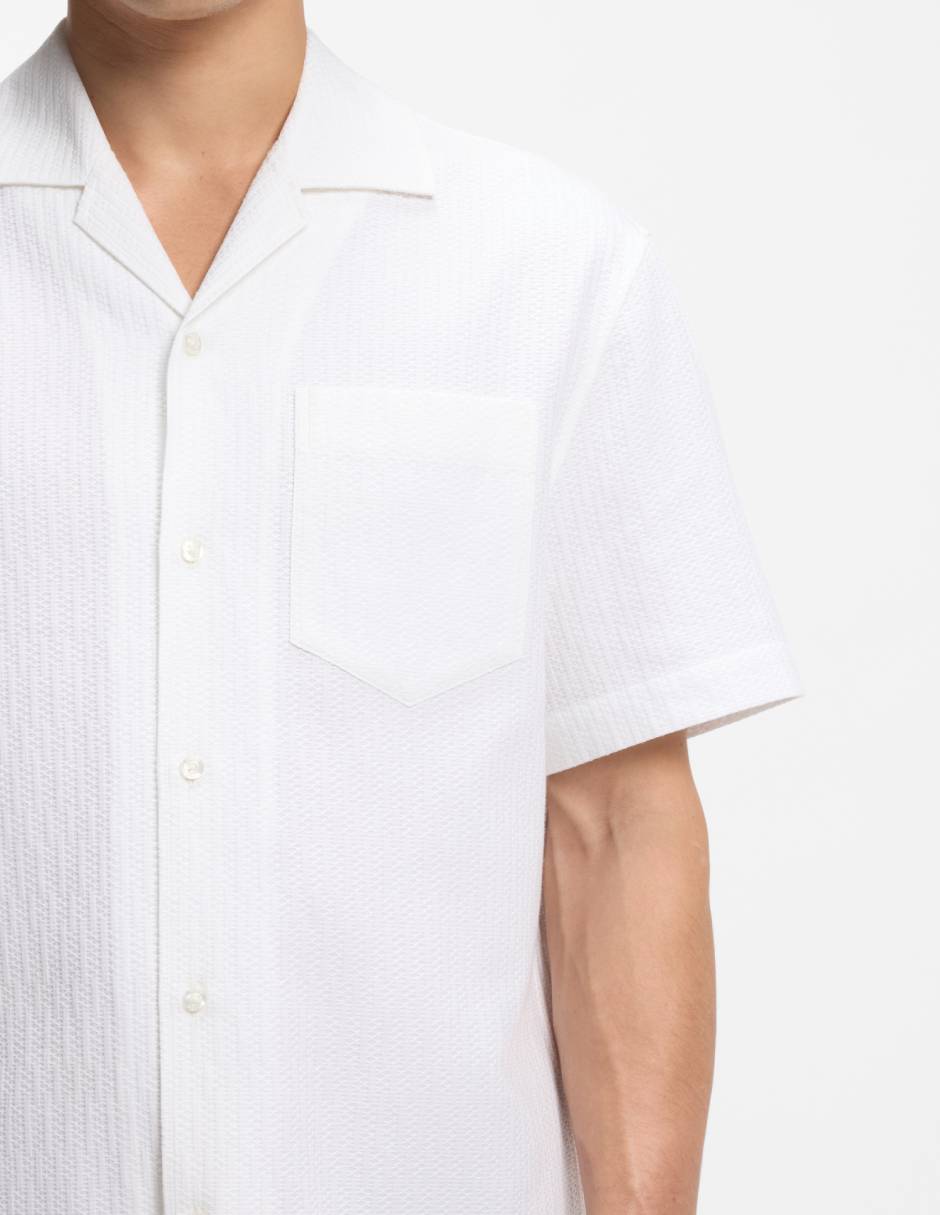 Camisa casual de algodón manga corta para hombre 5