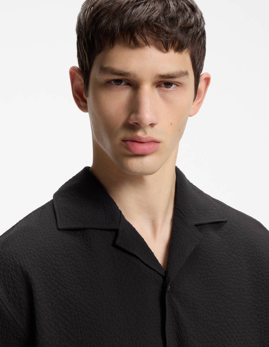 Camisa casual de algodón manga corta para hombre 4