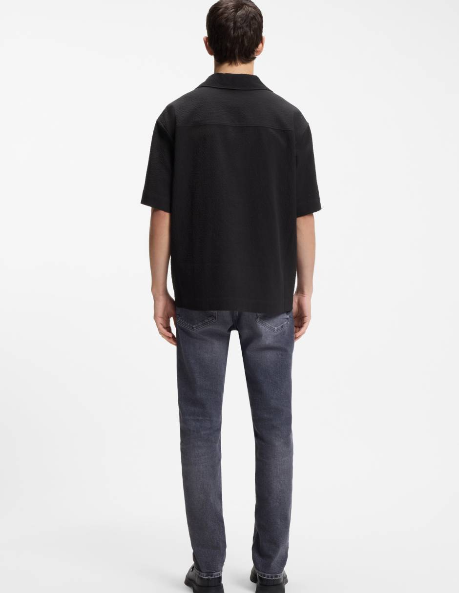Camisa casual de algodón manga corta para hombre 6