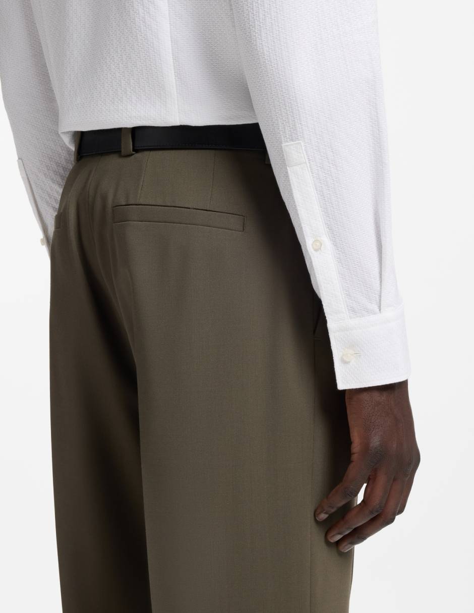 Camisa formal de algodón manga larga para hombre 10