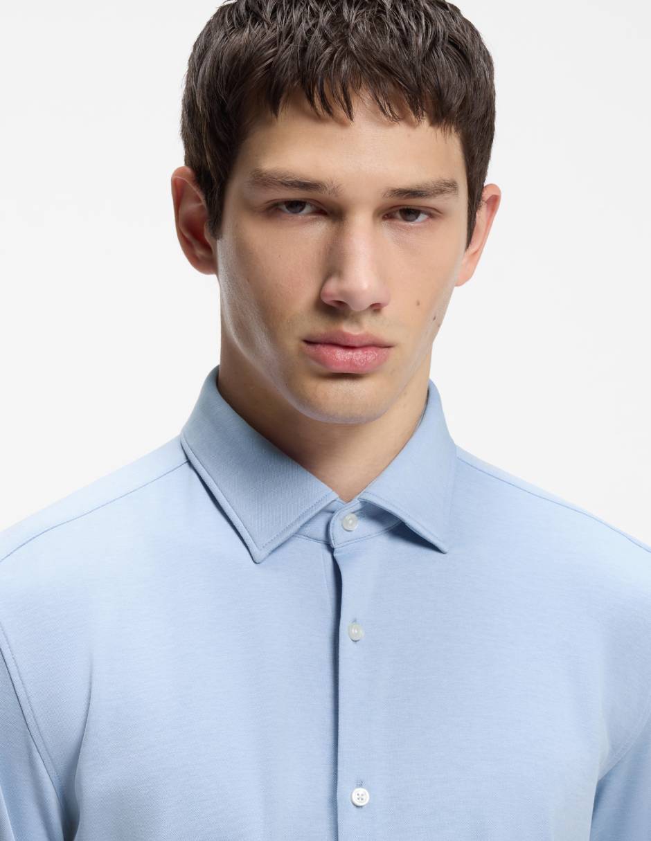 Camisa casual de algodón manga larga para hombre 4