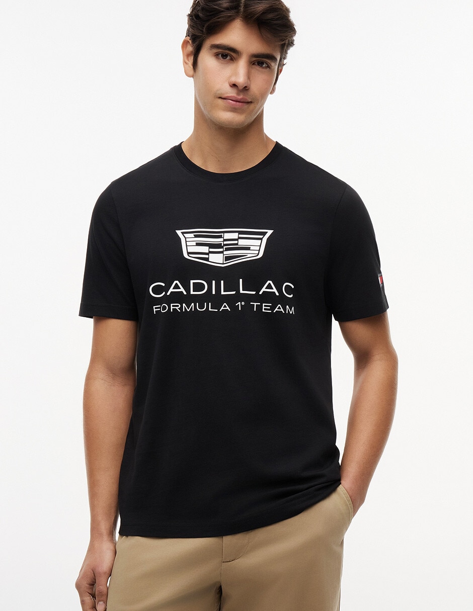 Playera Cadillac F1 Co-Branded cuello redondo para hombre