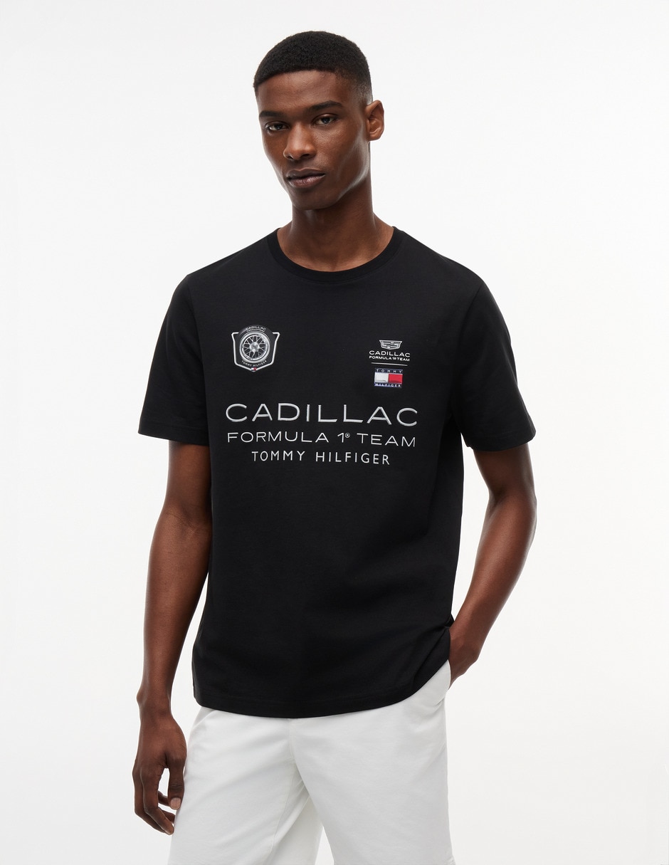 Playera Cadillac F1 Modern Speed cuello redondo para hombre