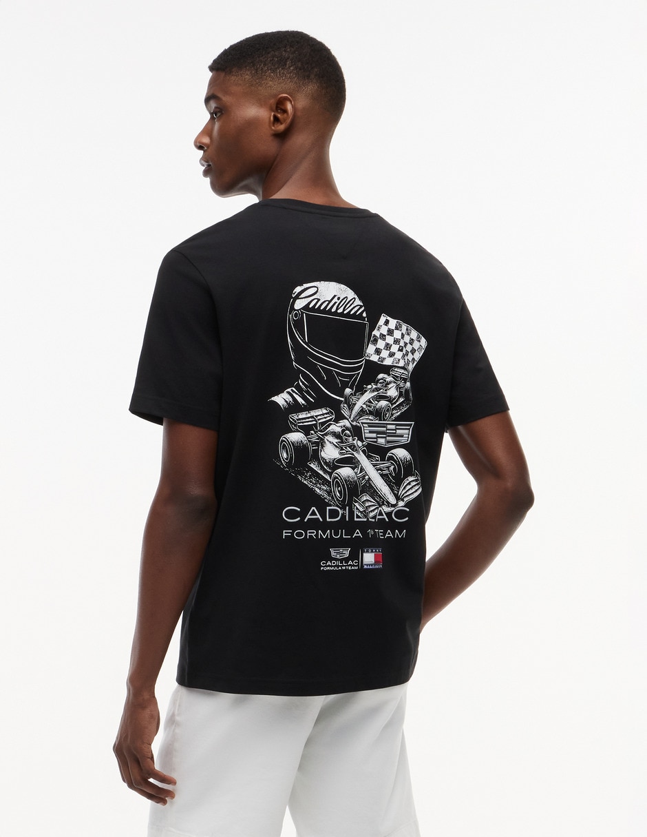 Playera Cadillac F1 Modern Speed cuello redondo para hombre 2