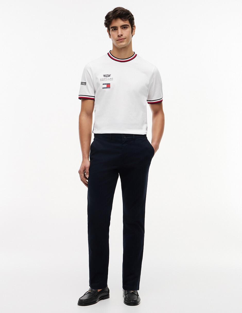 Playera Hilfiger Cadillac F1 Réplica cuello redondo para hombre 3