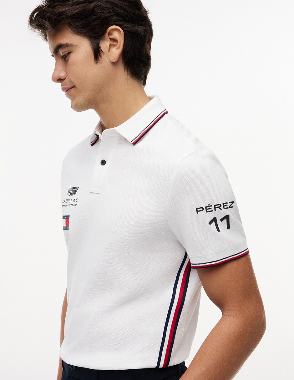 Playera tipo polo Hilfiger Cadillac F1 Réplica para hombre 2