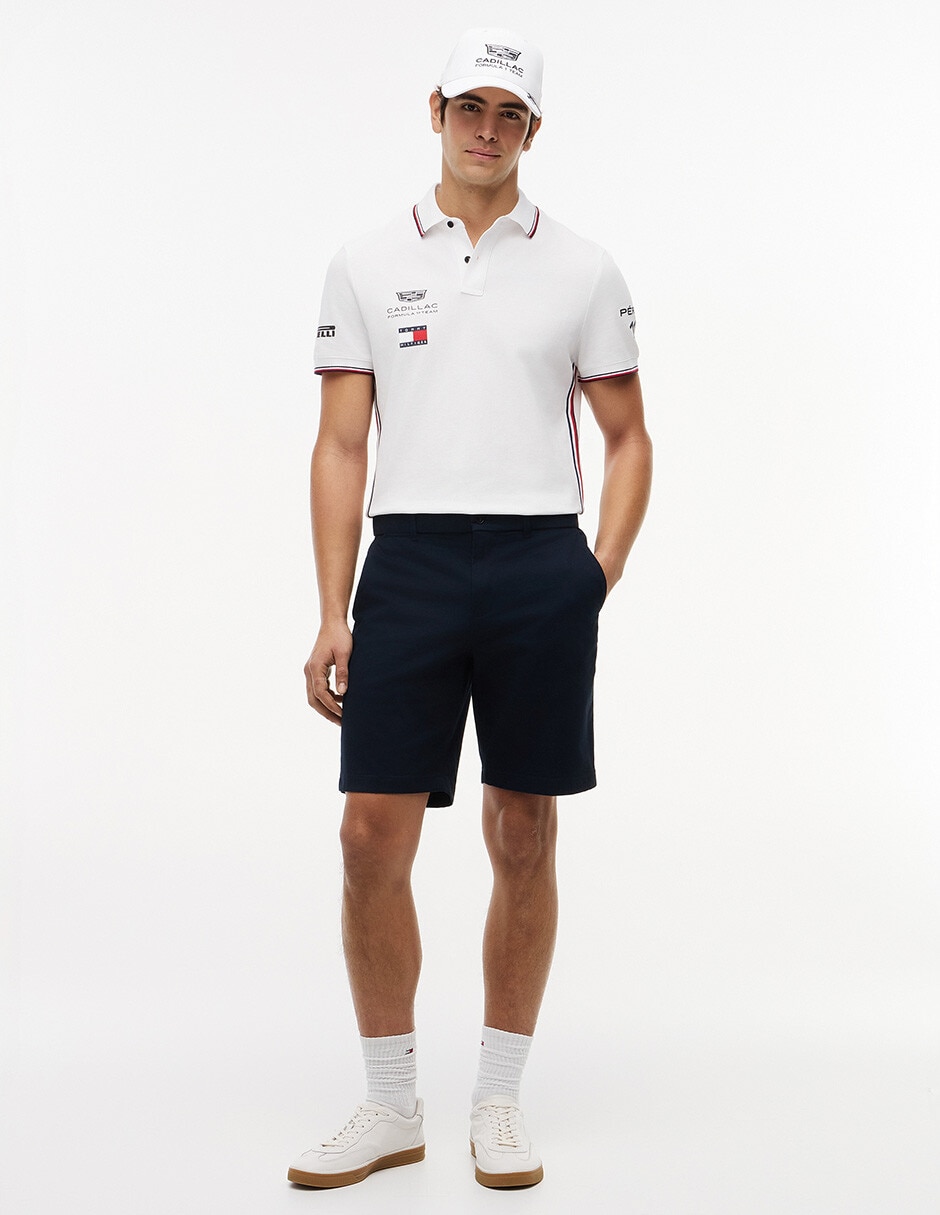 Playera tipo polo Hilfiger Cadillac F1 Réplica para hombre 3