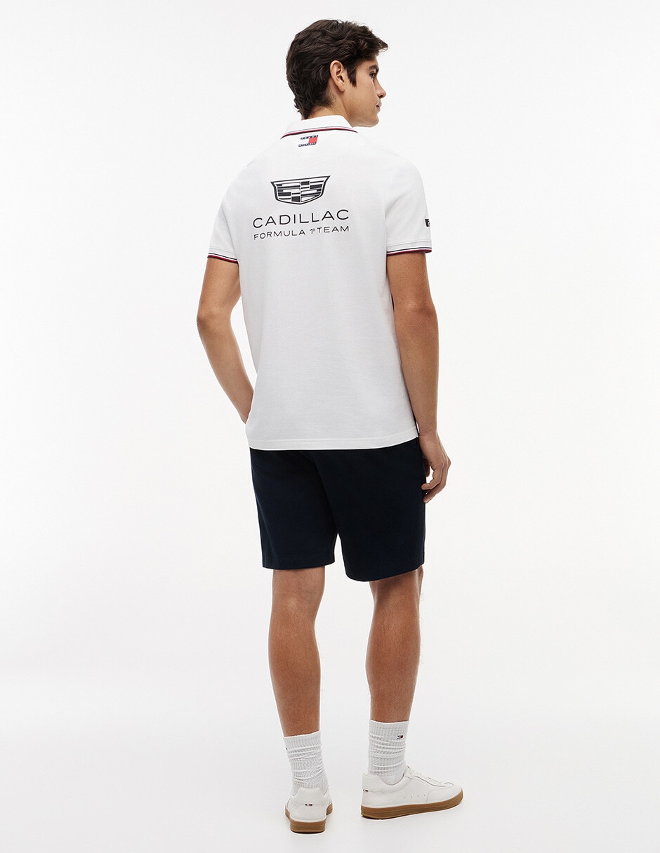 Playera tipo polo Hilfiger Cadillac F1 Réplica para hombre 5