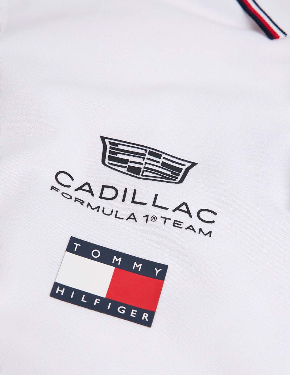Playera tipo polo Hilfiger Cadillac F1 Réplica para hombre 6