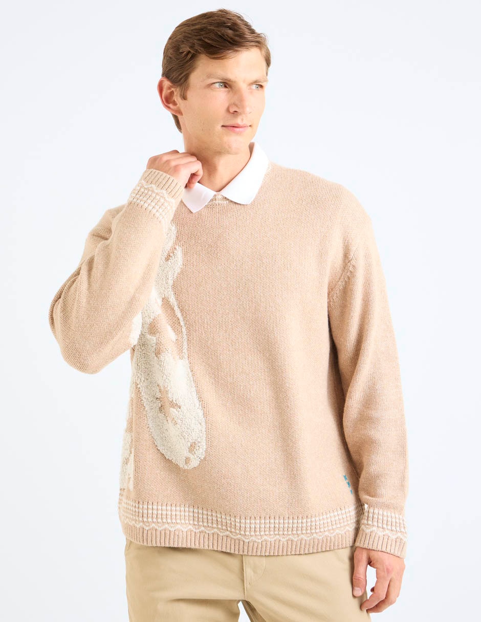 Suéter cuello redondo para hombre
