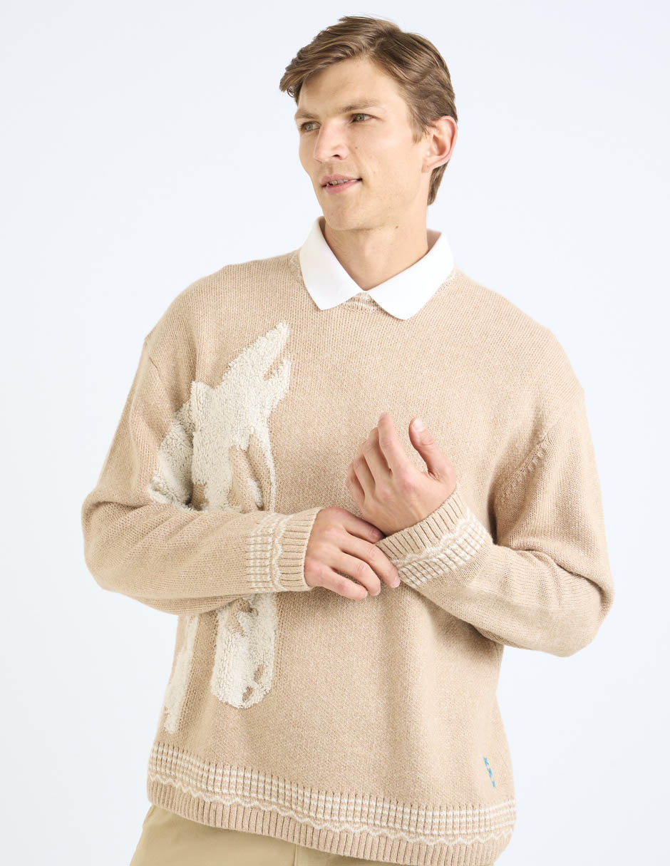 Suéter cuello redondo para hombre 2