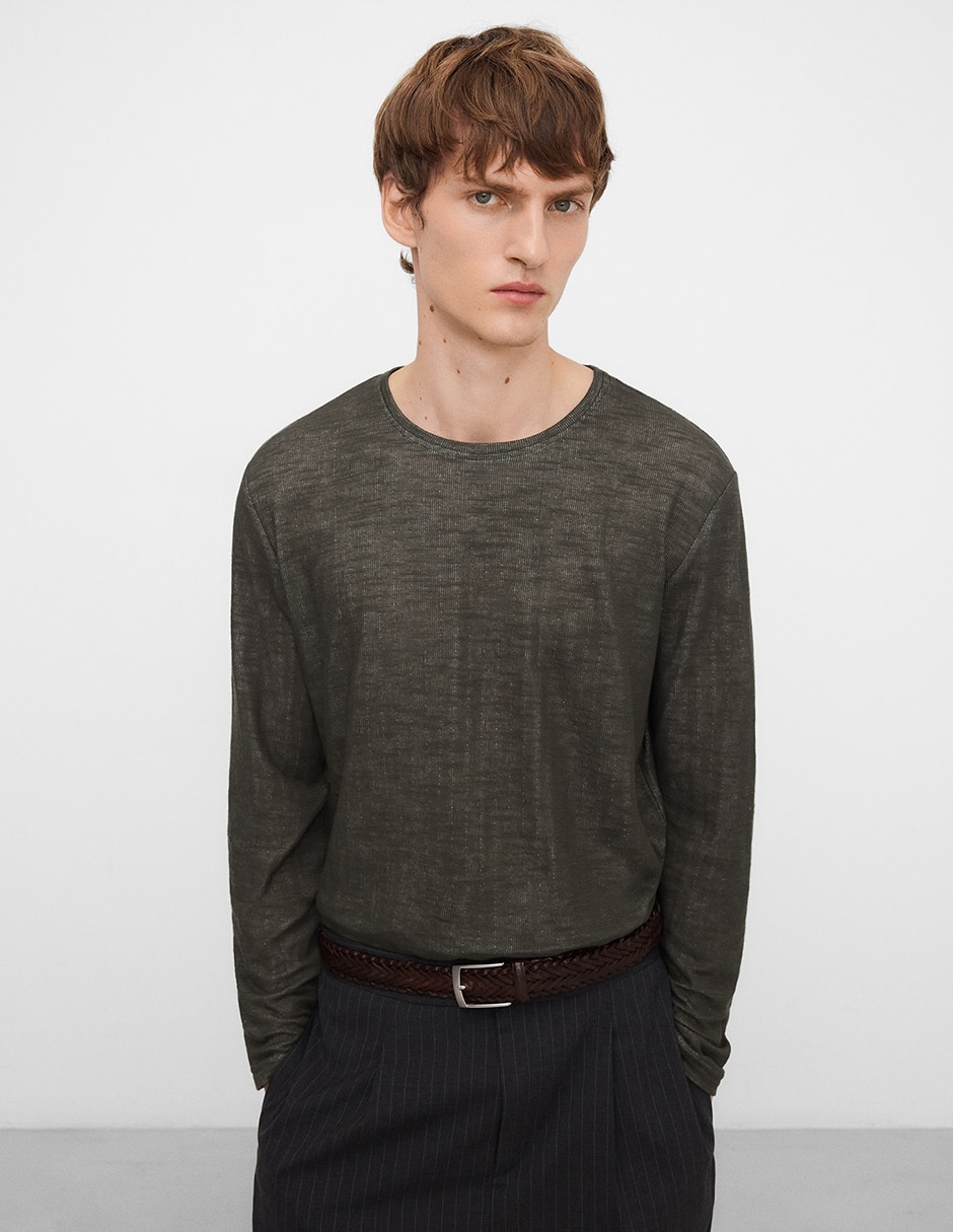 Playera cuello redondo para hombre