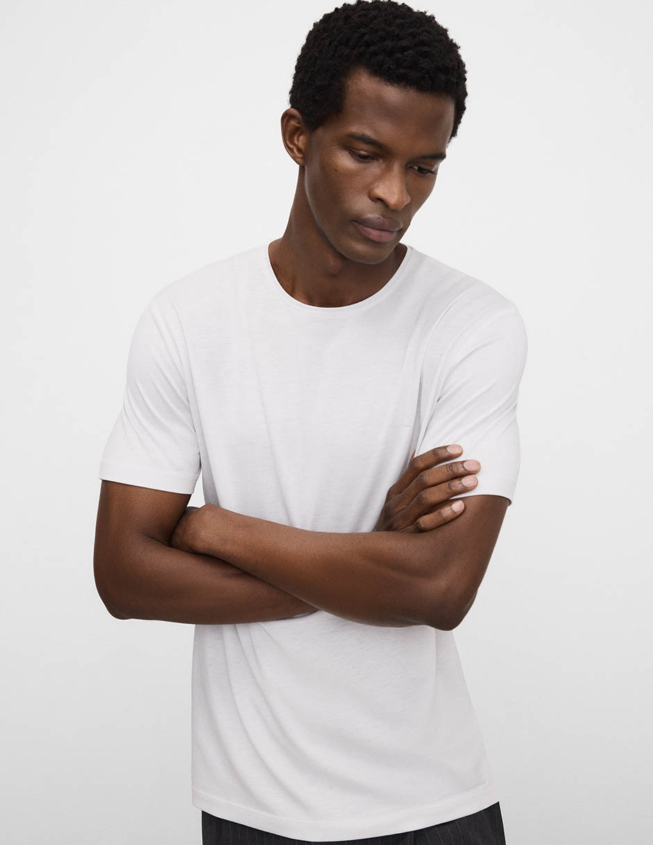 Playera cuello redondo para hombre