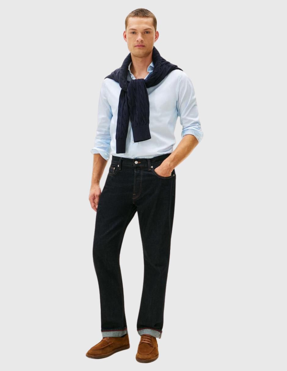 Camisa casual de algodón manga larga para hombre 5