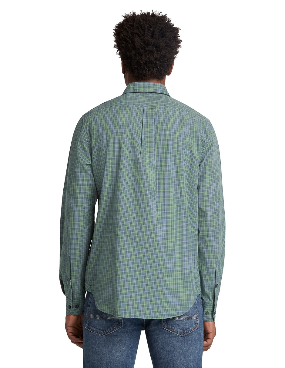 Camisa casual manga larga para hombre 3