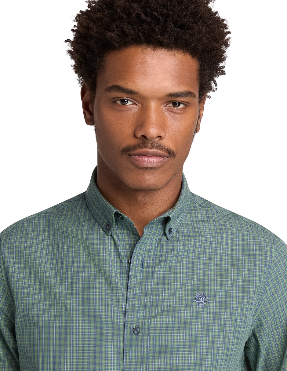 Camisa casual manga larga para hombre 4