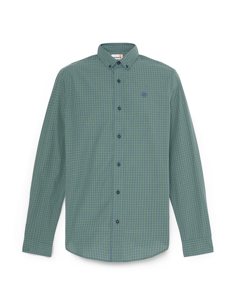 Camisa casual manga larga para hombre 5