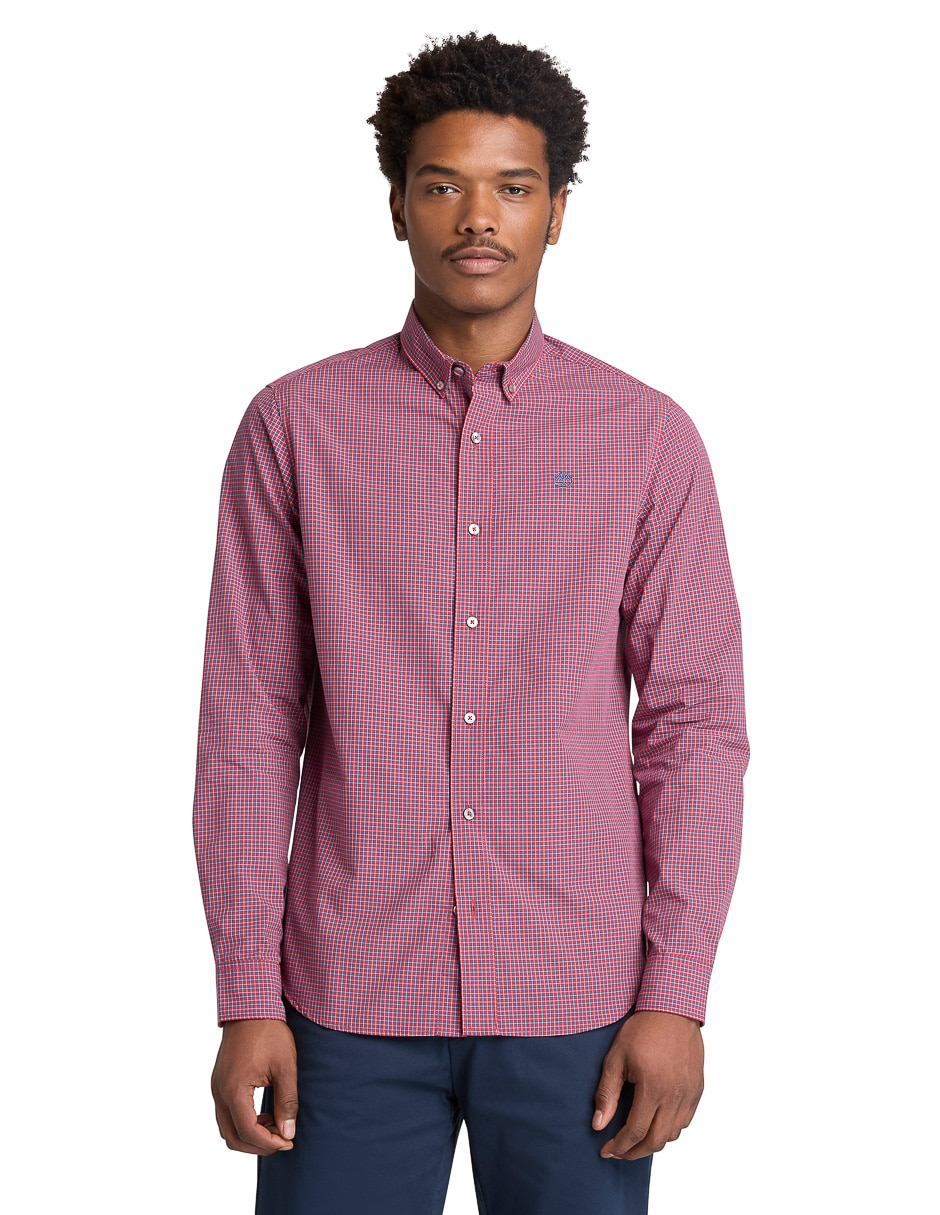Camisa casual manga larga para hombre