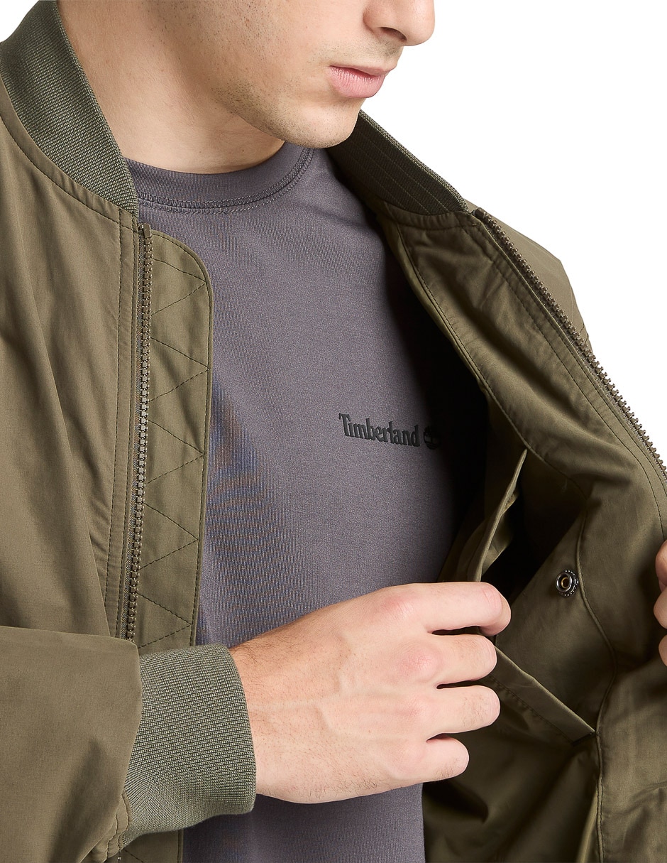 Chamarra bomber DWR Utility repelente al agua con bolsillos para hombre 3