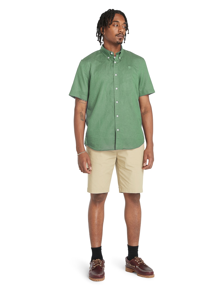 Camisa casual manga corta para hombre 4
